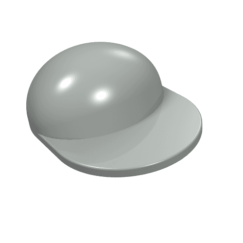 Hat / Cap Long Peak [Plain] em Cinza claro