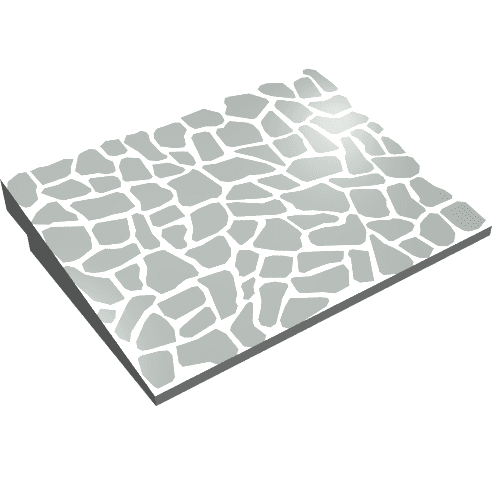 Brick Sloped 10° 6 x 8 with Slate Roof Print