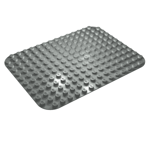 Duplo Baseplate 12 x 16 em Cinza claro