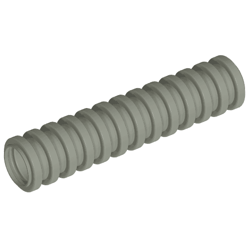 Hose, Ribbed 7mm D. 4L / 3.2cm em Cinza claro