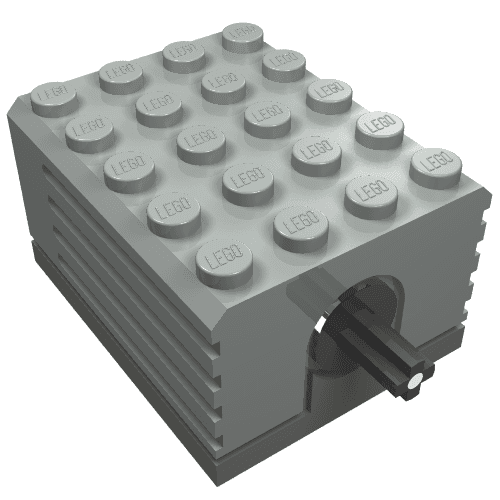 Motor, 9V 5 x 4 x 2 1/3, Dark Gray Bottom