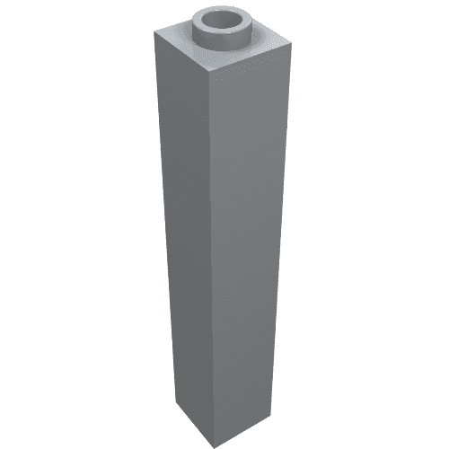 Brick 1 x 1 x 5 with Blocked Open or Hollow Stud em Cinza azulado claro