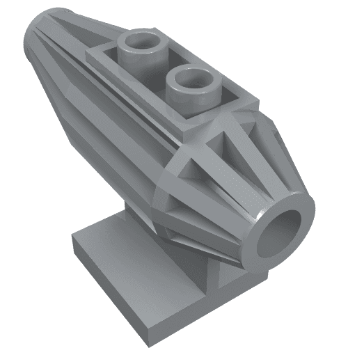 Engine, Strakes, 2 Top Studs, 2 x 2 Bottom Tile em Cinza azulado claro