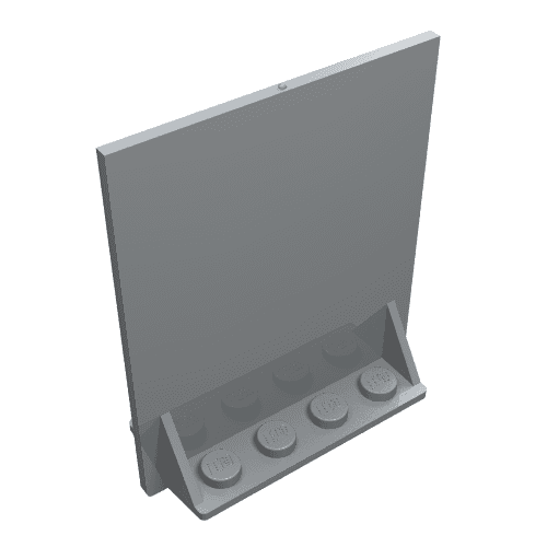 Door 2 x 5 x 5 Swivel, Bracket Base em Cinza azulado claro