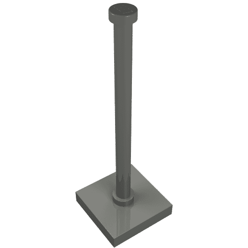 Tile Special 2 x 2 with Bar and Stud em Cinza azulado escuro