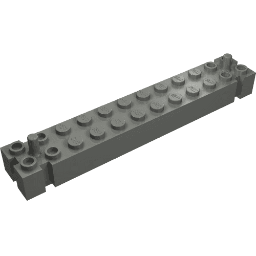 Brick Special 2 x 12 with 2 End Pegs em Cinza azulado escuro