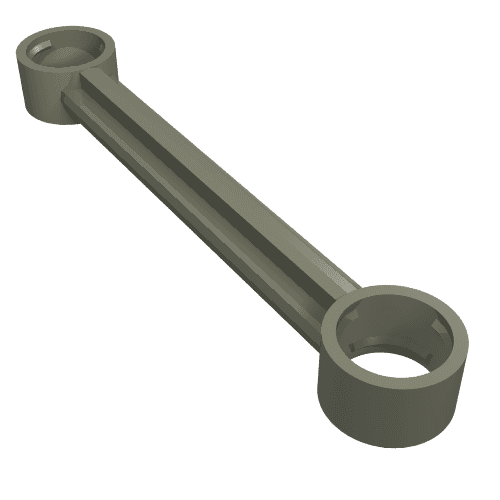 Technic Link 1 x 6 without Stoppers em Cinza escuro