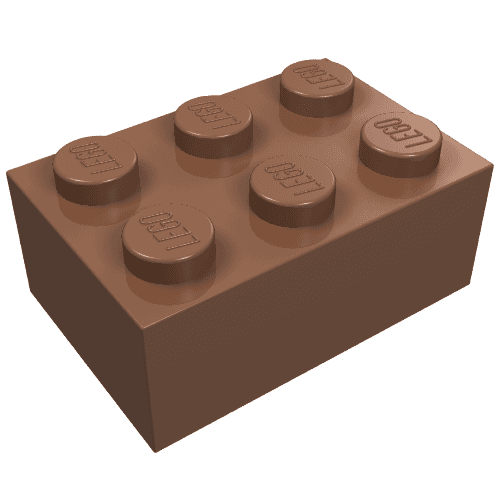 Brick 2 x 3 em Marrom claro
