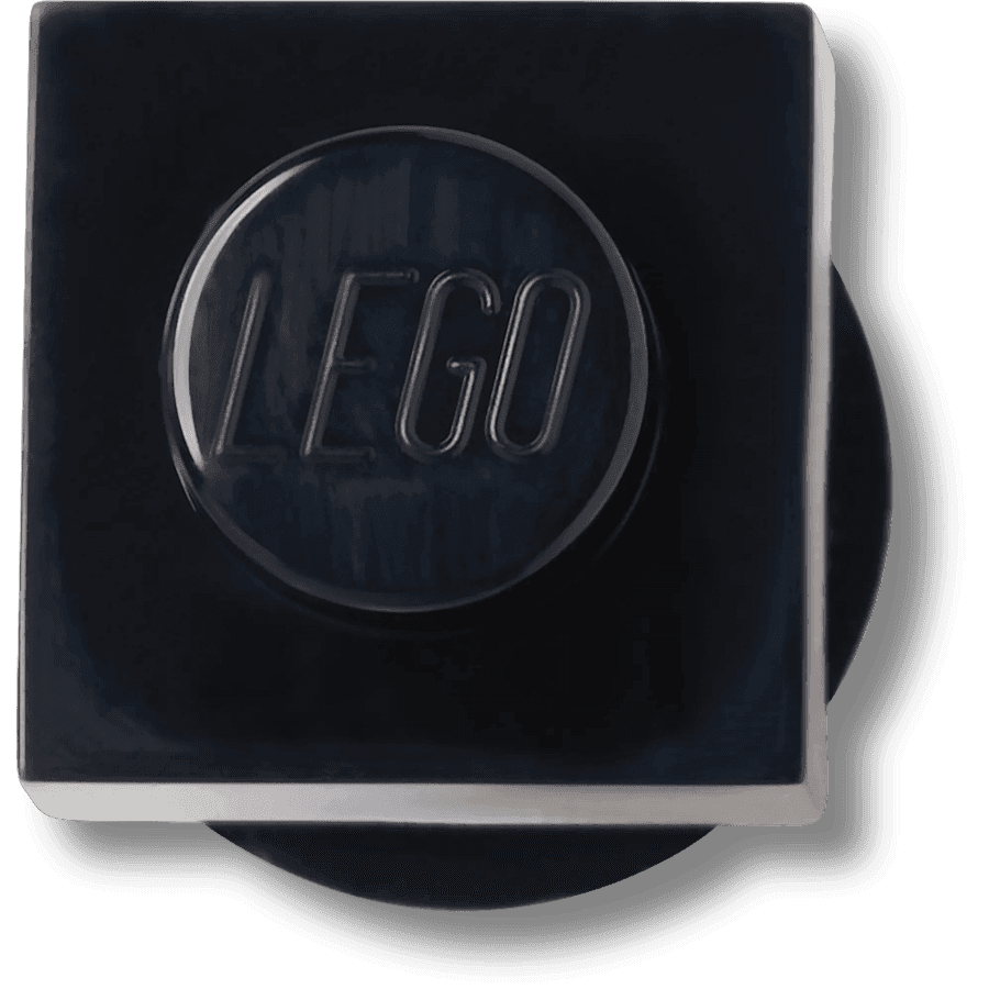 Dark Grey Tile 1x1 Jibbitz