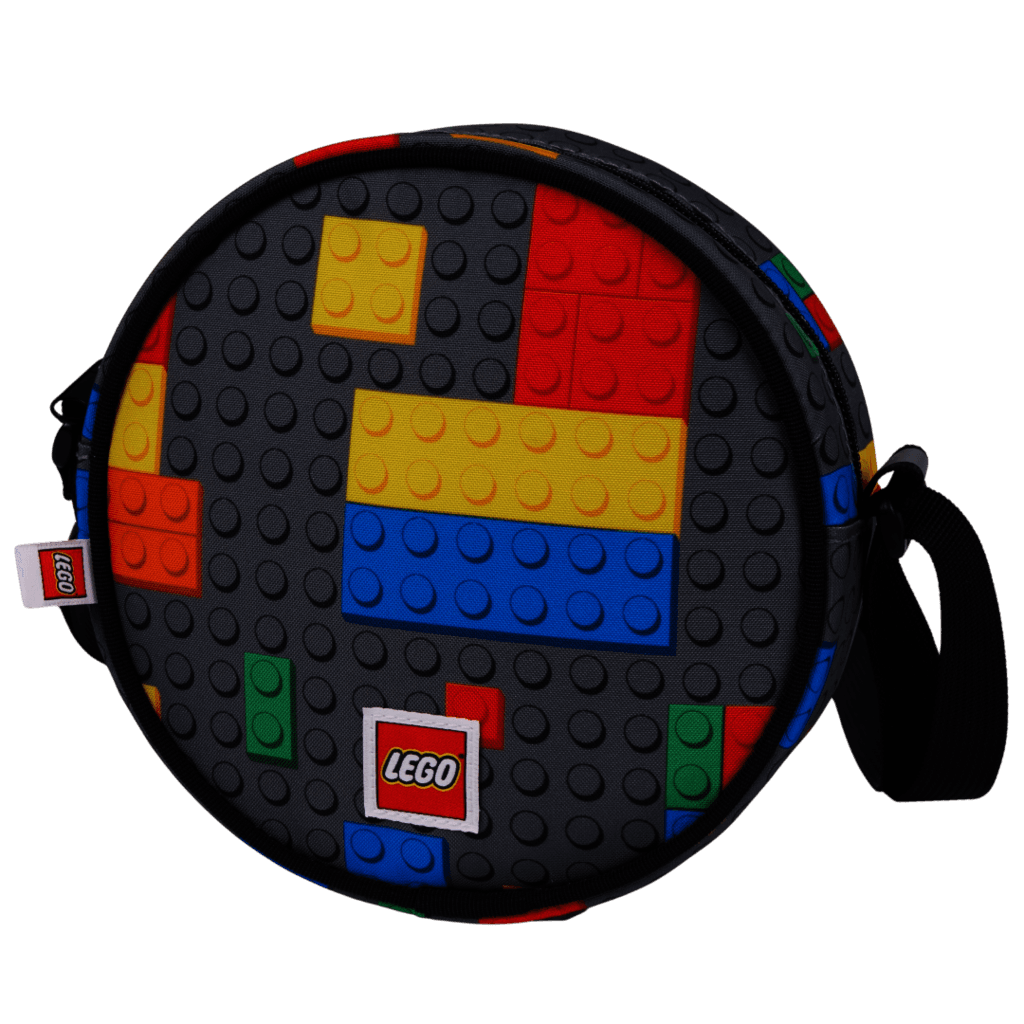 Colourful Bricks Round Crossbody Bag