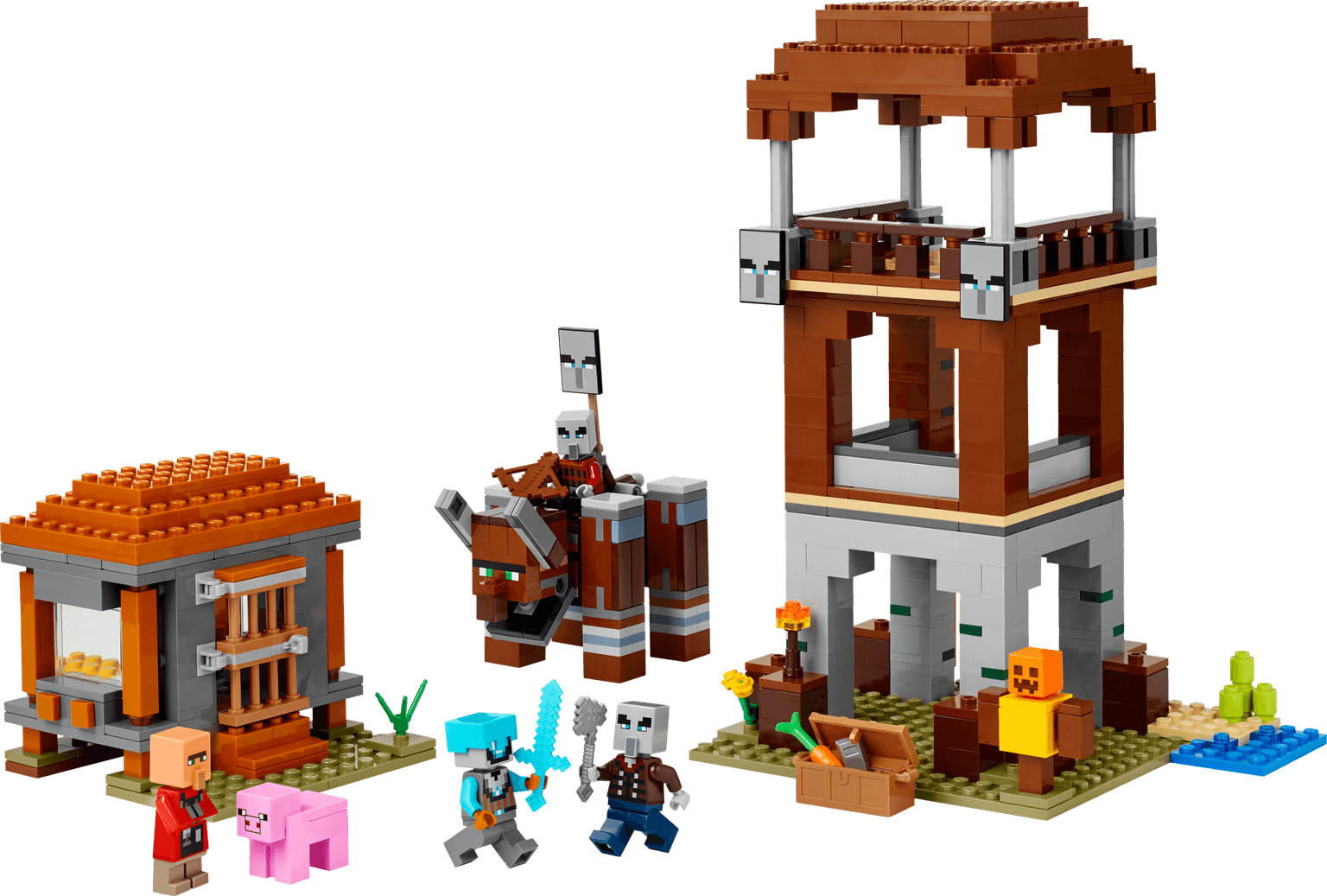 The Pillager Outpost and Ravager