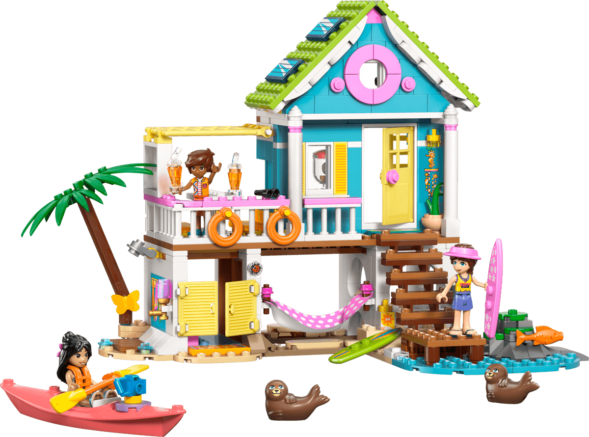 Beach House with Seals