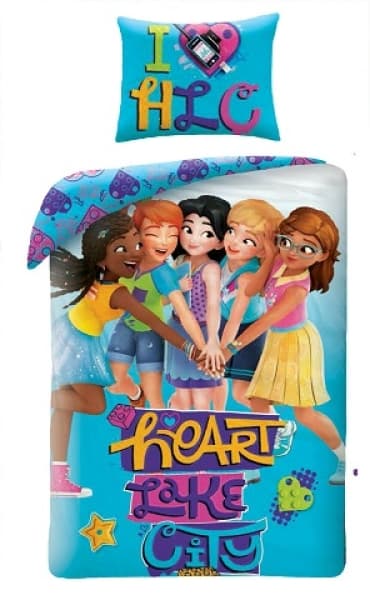 Friends Heart Lake City Duvet Set