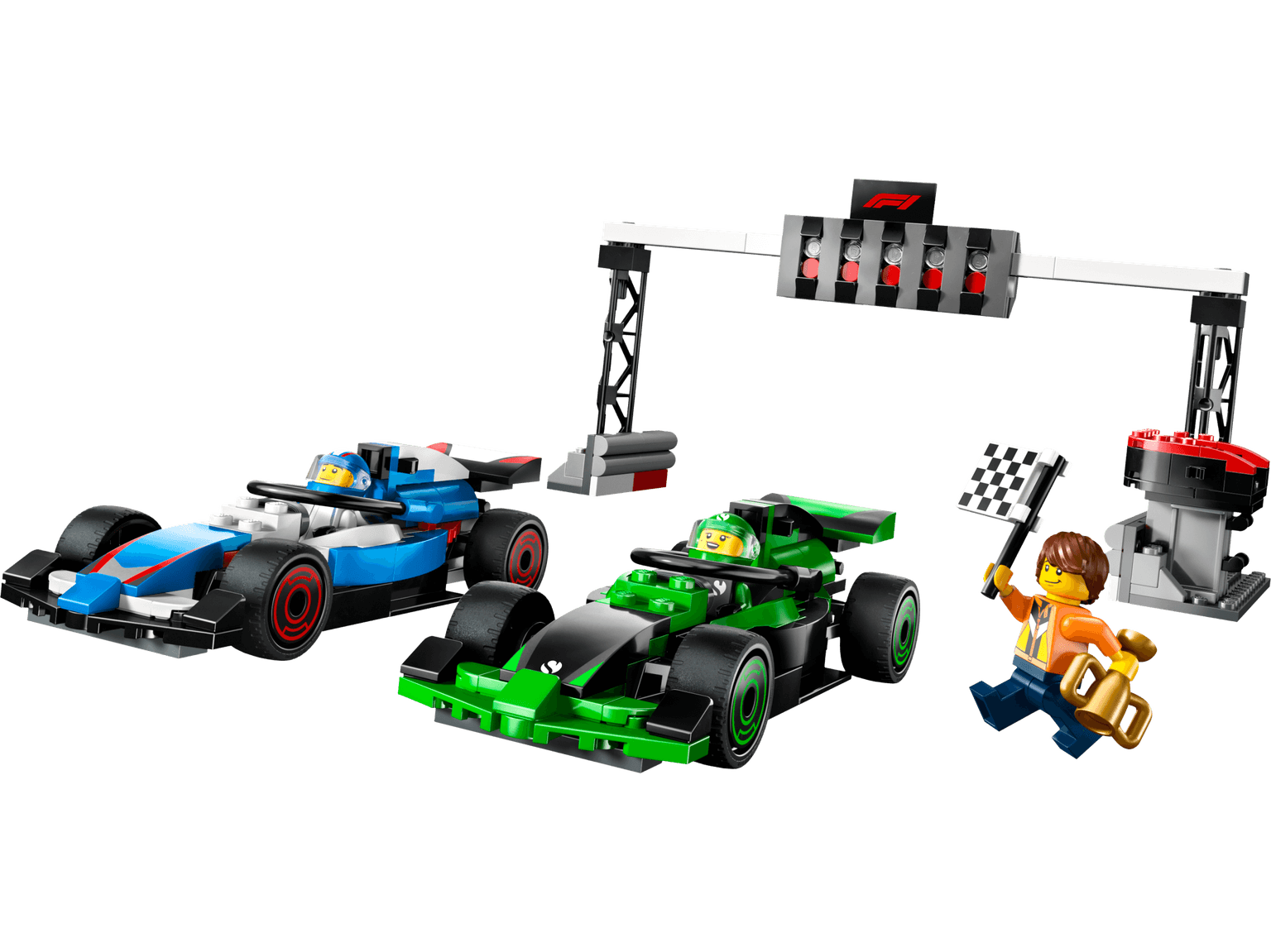 F1 Grid with VCARB & Sauber Race Cars
