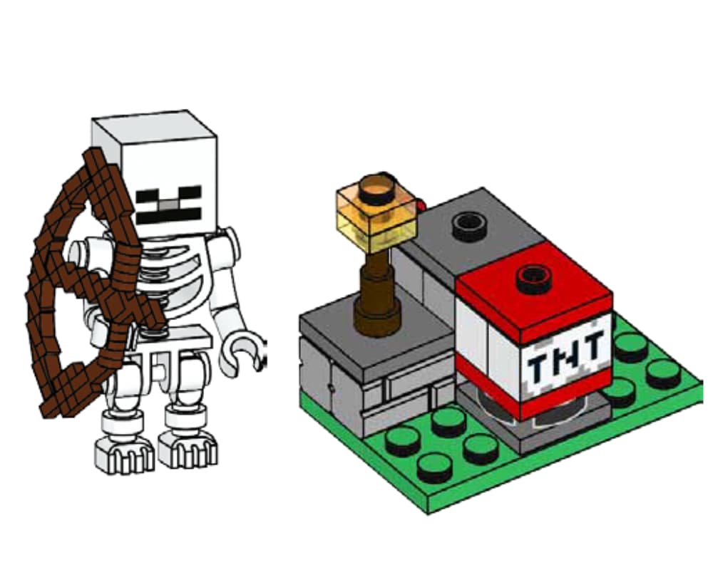 TNT Launcher and Skeleton