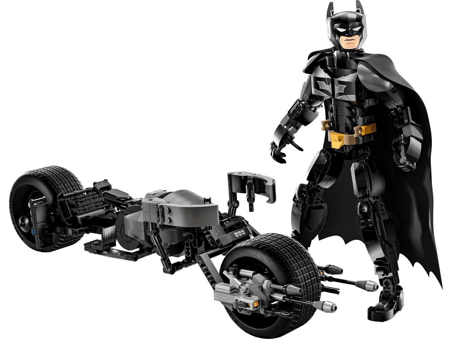 Batman Construction Figure and the Bat-Pod Bike