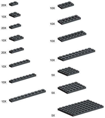 Black Plates - Large Package