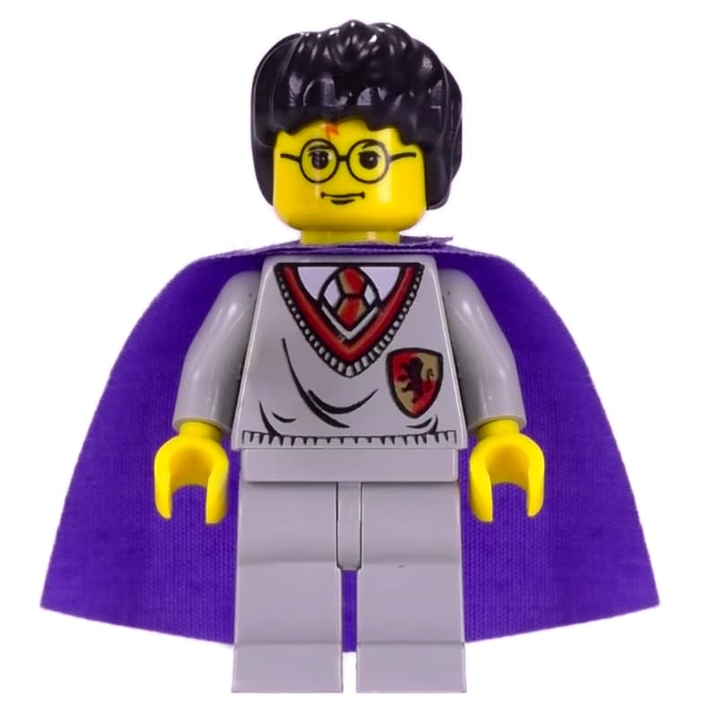 Harry Potter, Yellow Skin, Gryffindor Sweater with Crest, Violet Cape