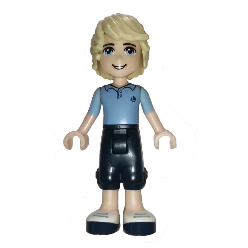 Andrew - Medium Blue Shirt, Dark Blue Trousers