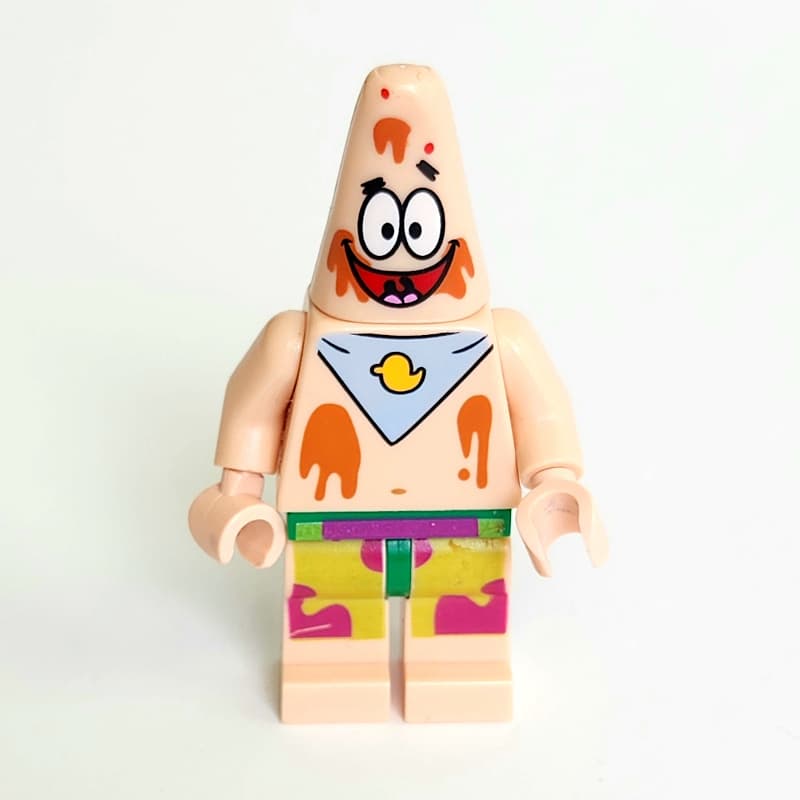 Patrick Star with Bib and Ice Cream Stains