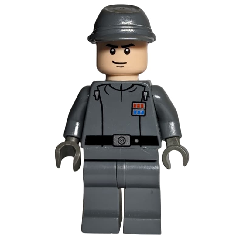 Imperial Officer / Captain / Commandant / Commander, Dark Bluish Gray Uniform, Cavalry Cap, Black Hands