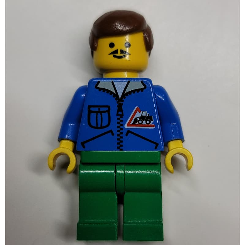 Man - Blue Jacket, Green Legs