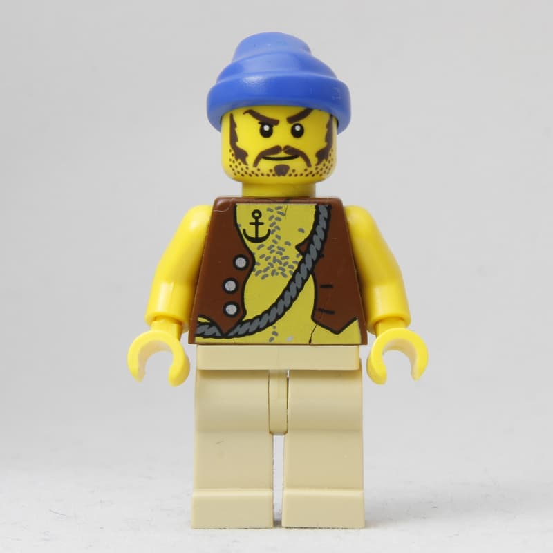 Pirate - Anchor Tattoo, Tan Legs, Blue Bandana