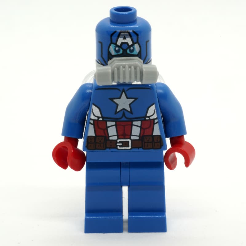 Captain America in Space Suit with Printed Mask