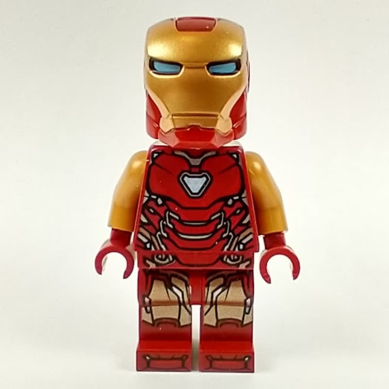Iron Man Mark 85 Armor, Pearl Gold Arms, Rounded Helmet