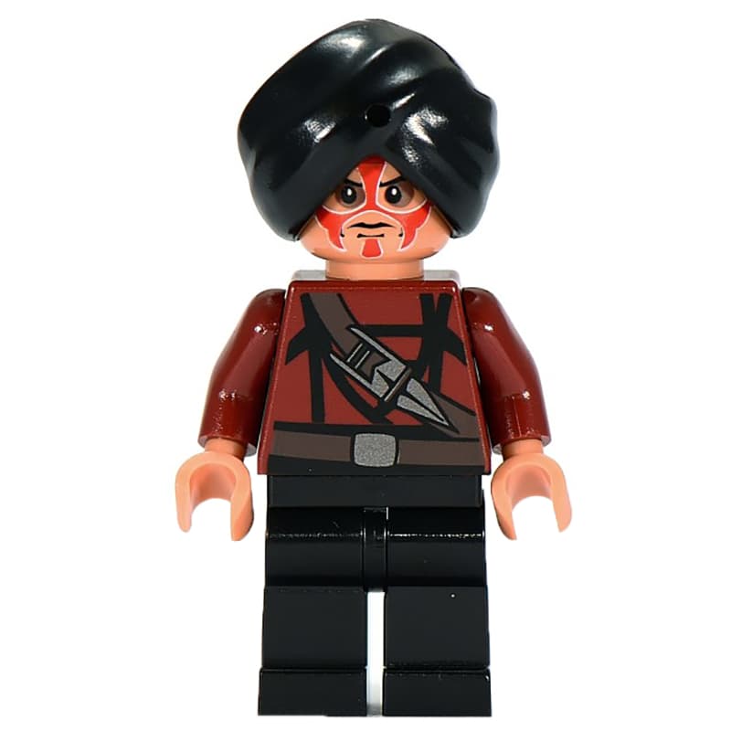 Temple Guard with Dark Red Shirt