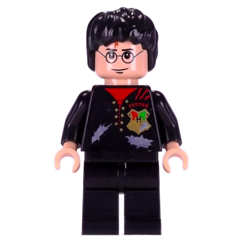Harry Potter, Tournament Uniform Tattered Black Jacket with Hogwarts Crest