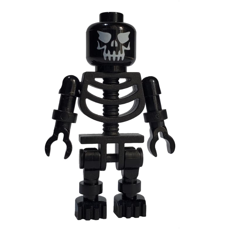 Skeleton, Evil Face, Black