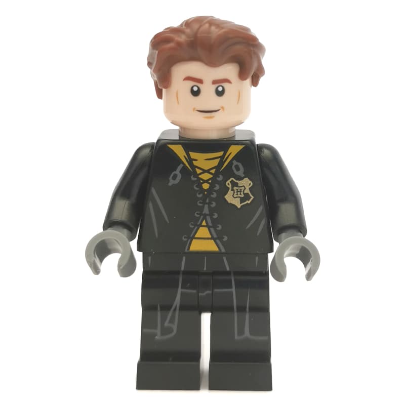 Cedric Diggory, Long Black Robe over Yellow Shirt, Shirt Tails