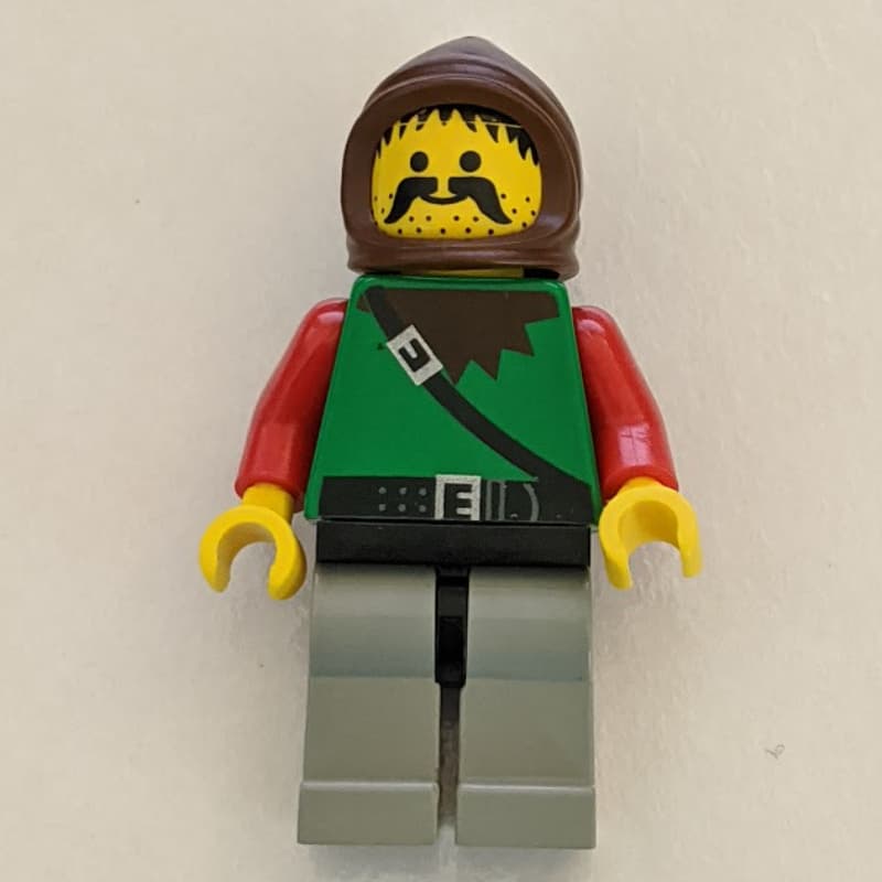 Forestman (Dark Forest) - Light Gray Legs, Brown Hood