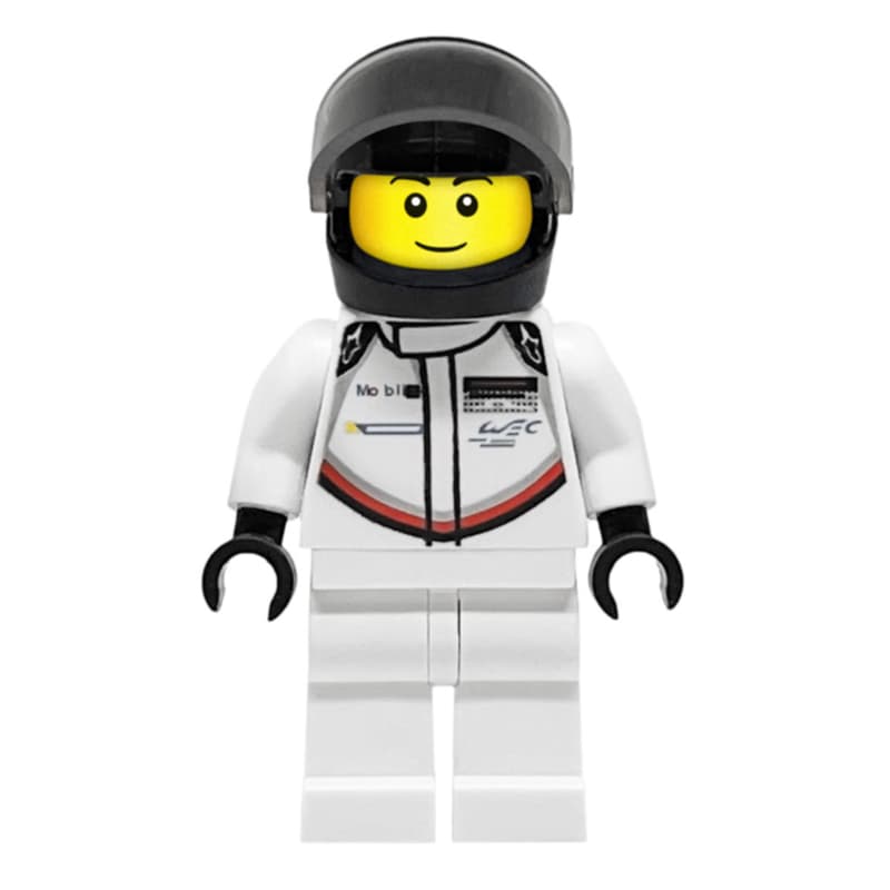 Race Driver, White Torso, White Legs, Black Helmet, Porsche
