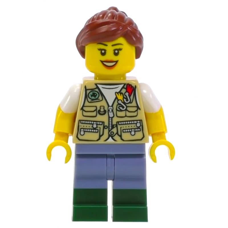 Tan Torso, Sand Blue Legs, Reddish Brown Hair