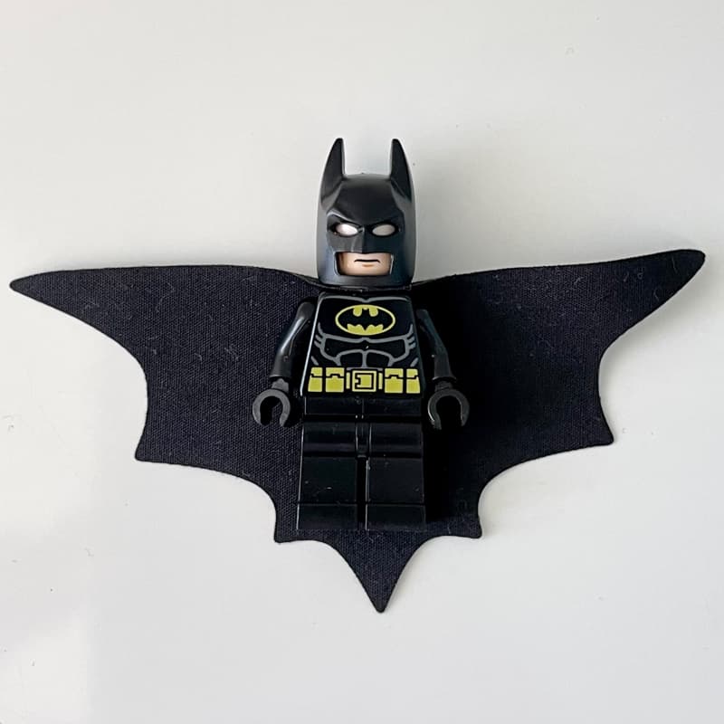 Batman, Black Suit, Black Cape and Cowl, Wide Cape