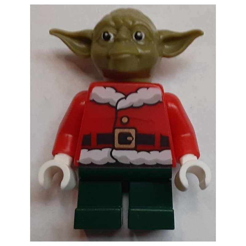 Yoda, Olive Green Head, Santa Jacket