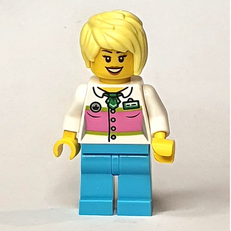 White Torso, Medium Azure Legs, Tan Hair