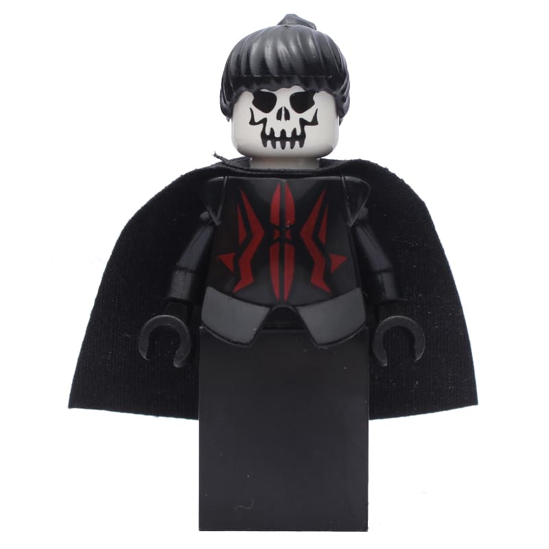 Queen, Skull Head, Black Dress, Black Cape, Black Hair