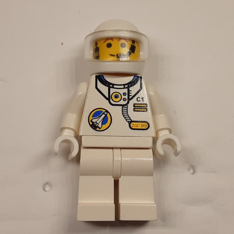 Astronaut - White Torso and Legs, Tans-Black Visor, Male