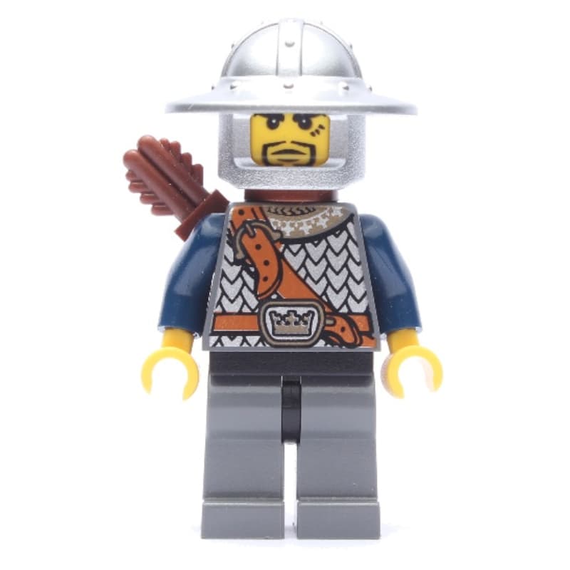Knight, Archer with Wide Brim Helmet, Quiver, Beard
