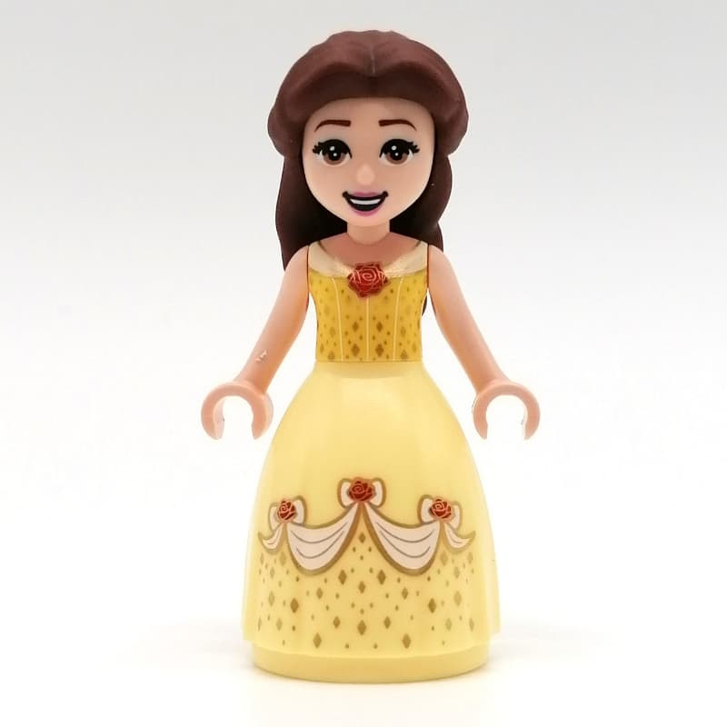 Belle, Bright Light Orange and Bright Light Yellow Full Dress with Roses, Open Mouth