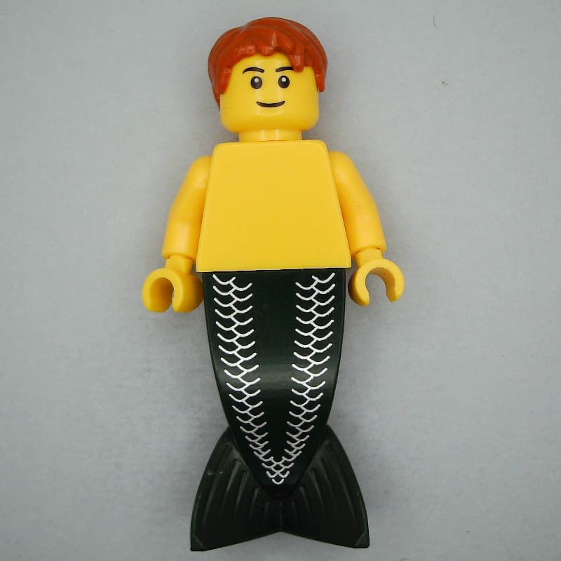 Merman - Dark Orange Hair, Black Eyebrows