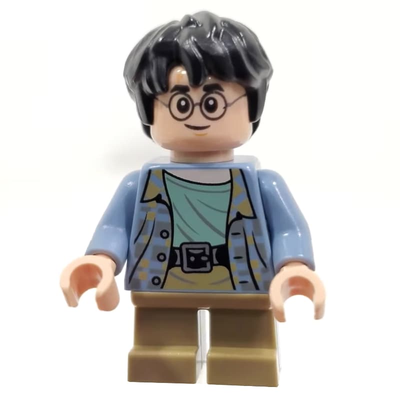 Harry Potter, Sand Blue Shirt, Short Dark Tan Legs, Scared