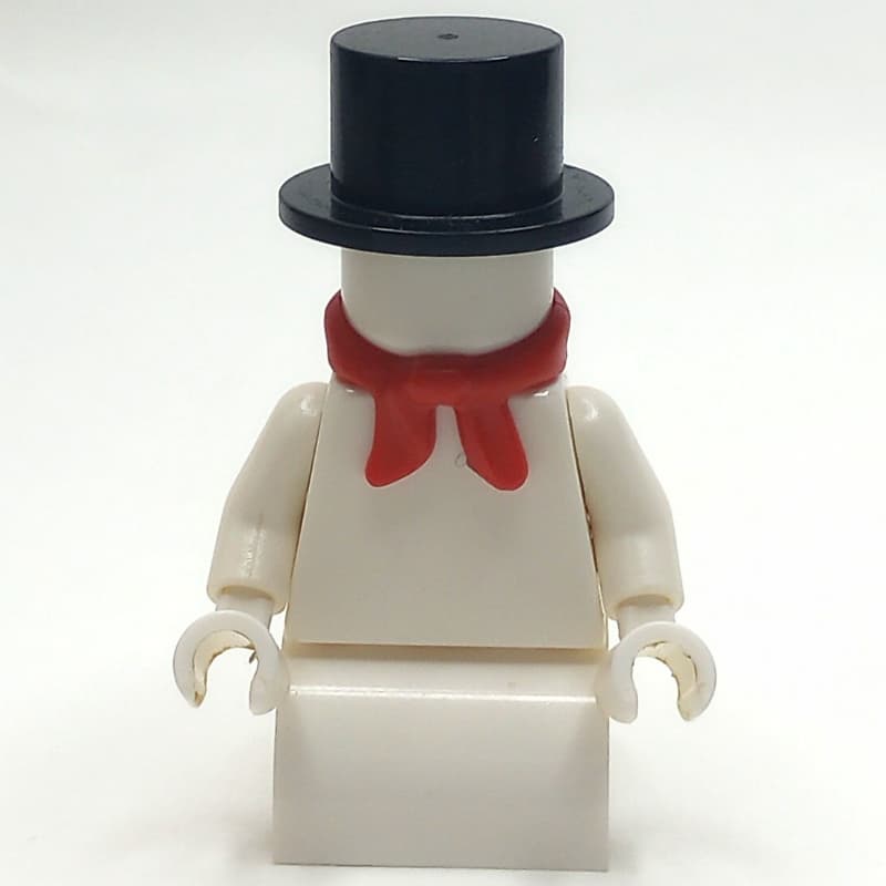 Snowman - Red Scarf, Black Hat