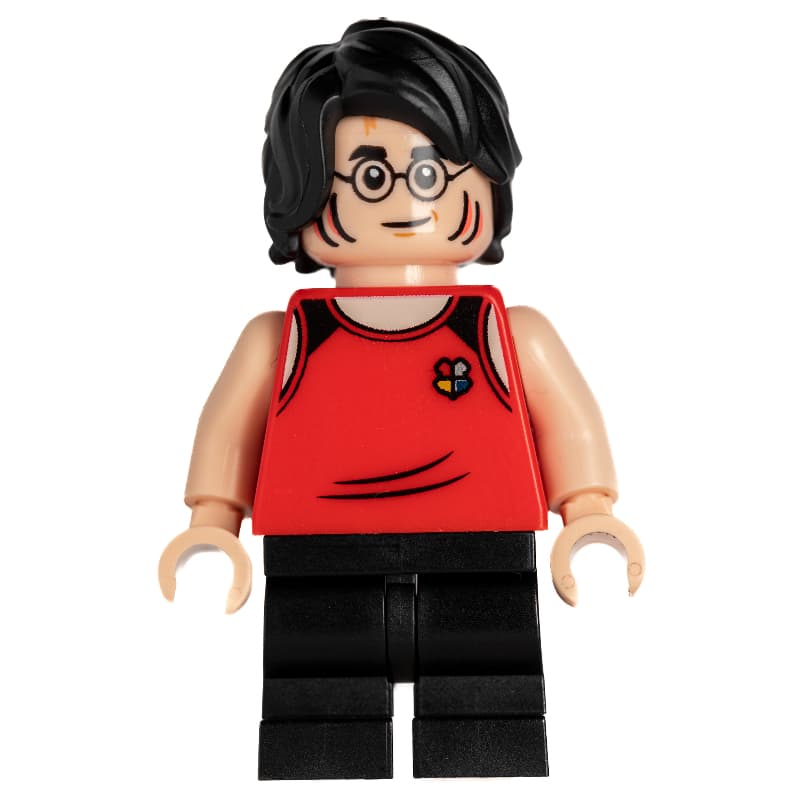 Harry Potter, Tournament Uniform Red Diving Outfit with Hogwarts Crest, Black Legs