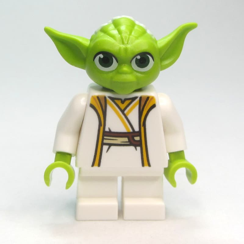 Yoda, White Robe, Lime Head