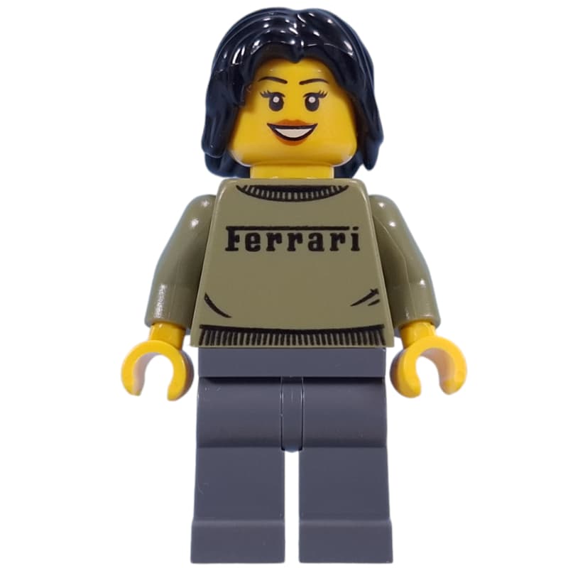 Woman, Olive Green Ferrari Sweater