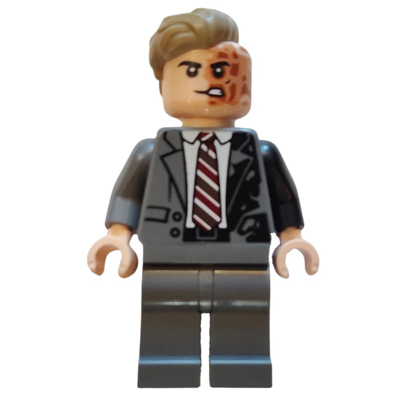 Two-Face, Dark Knight, Dark Bluish Grey Suit